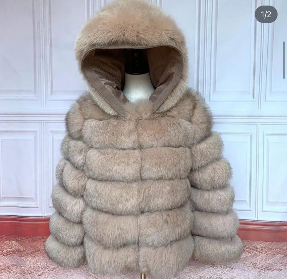 Long Manteau fourrure "Petroushka"