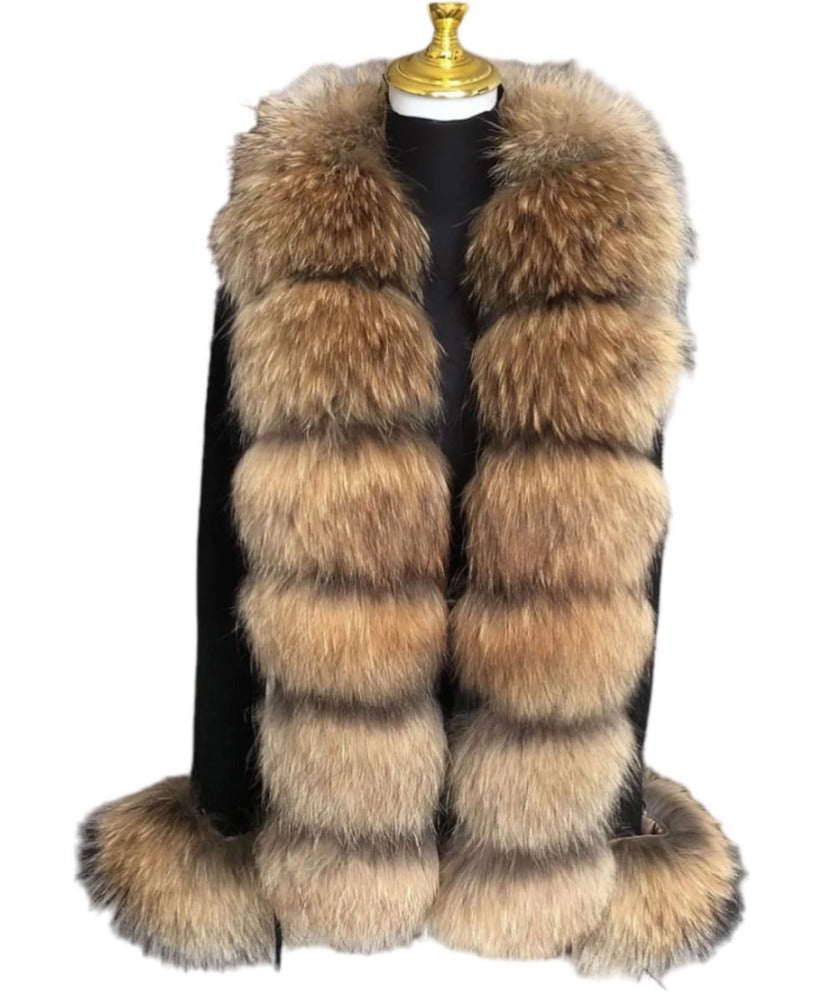 Cardigan fourrure  " Hanna "