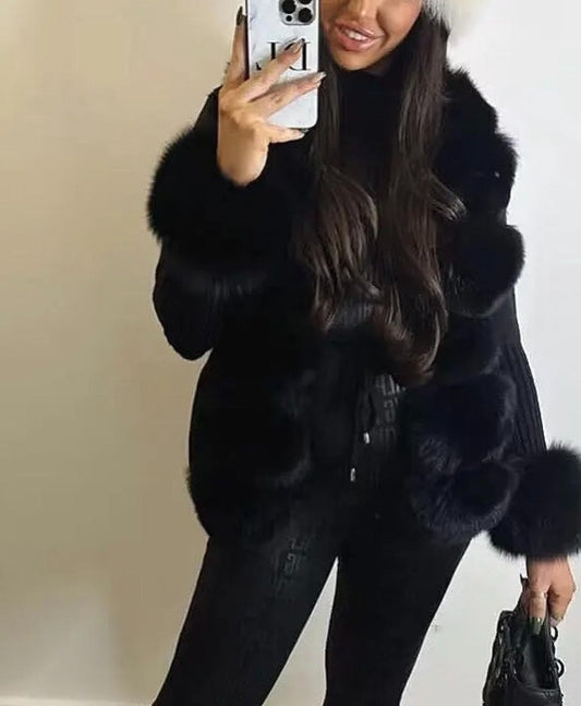 Cardigan fourrure  " Hanna "